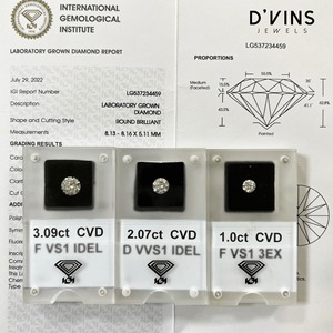 Diamante Premium Cultivado en Laboratorio CVD HPHT, Corte Brillante, Color D, Tono Fancy Light, Certificado IGI, Origen Surat, para Joyería, Piedra Suelta - Product Image 3