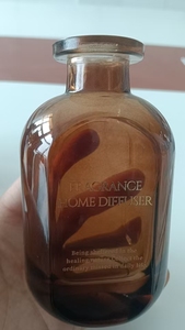 Difusor de Aroma <span class=keywords><strong>para</strong></span> el Hogar de 150ml/200ml, Botella de Vidrio Elegante con Base Pesada, Forma Redonda, Vidrio Transparente, con Caja y Varillas - Product Image 4