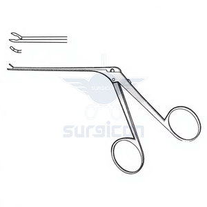 Micro Pinzas para Oído, Acabado Negro, 110 mm de Longitud de Eje, 0.9 mm de Longitud de Copa, 1.0 mm de Ancho de Copa, Precisión Quirúrgica ENT - Product Image 1