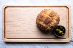 Planche à découper artisanale en teck, vente en gros, sur mesure, pour cuisine et restaurant - Product Image 2