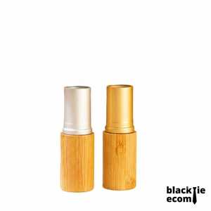 BKT8848 Tubo de Bambú para Lápiz Labial, Envase Cosmético Redondo, Embalaje de Maquillaje Reciclable, Pedido Personalizado - Product Image 3