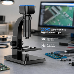 Microscope numérique WiFi 2000X |   Caméra d'inspection sans fil USB Android iOS Windows Mac |   Microscope de réparation de circuits imprimés électroniques - Product Image 2