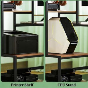 โต๊ะคอมพิวเตอร์สีน้ำตาลสำหรับเขียนงานสำนักงานและการเรียน - Product Image 4