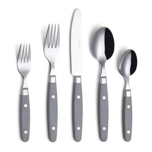 Elegante Juego de Cubiertos Metálicos para Cocina, Juego de Cuchara, Tenedor y Cuchillo, Vajilla Elegante de Primera Calidad - Product Image 1