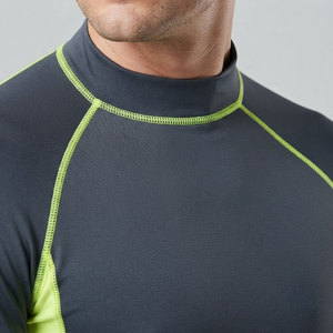 เสื้อรัดรูปแขนยาวสำหรับผู้ชาย ผ้าสแปนเด็กซ์/โพลีเอสเตอร์ แห้งเร็ว ระบายอากาศได้ดี สวมใส่สบาย ยืดหยุ่น เหมาะสำหรับวิ่งและออกกำลังกาย - Product Image 6