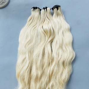 ช่อผมมนุษย์หยักศกธรรมชาติจากเวียดนามผมต่อ100% สำหรับผมทอจากโรงงาน - Product Image 5