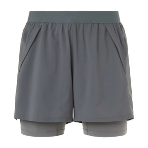 Shorts de sport respirants à double couche avec logo personnalisé, fabricant premium - Product Image 4