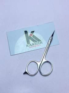 Ciseaux à ongles professionnels en acier inoxydable à lame courbée pour la coupe des cuticules, logo personnalisé, acier durable, outil de beauté pour la manucure - Product Image 5