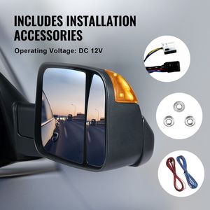 Specchietti Retrovisori Riscaldati Elettricamente con Luci di Segnalazione e Controllo Manuale per Dodge Ram 1500 2500 3500, Compatibili con Modelli 2002-2009 - Product Image 6