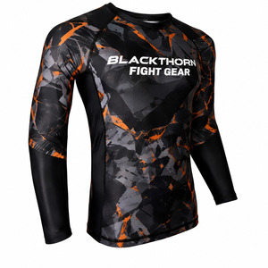 Camiseta de Compresión de Manga Larga para Hombre, Personalizada, de Secado Rápido, con Logotipo Frontal, en Spandex y Poliéster - Product Image 2