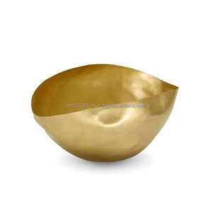 Ornate brass serving bowl featuring intricate handwork patterns symbolizing elegance sophistication and craftsmanship tradition - Product Image 6