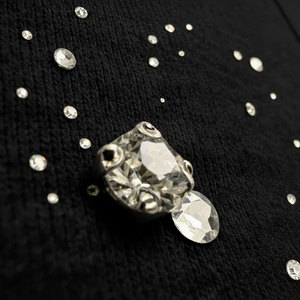 Sweat-shirt à capuche surdimensionné en strass, pull épais unisexe, streetwear, veste à capuche en polaire scintillante - Product Image 5