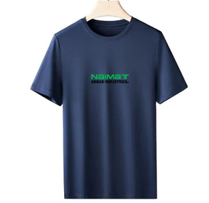 Camisetas de algodón de alta calidad para hombre, estampadas, lisas, informales, de cuello redondo, manga corta, transpirables. - Product Image 1
