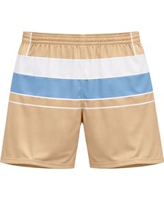 Conjunto Deportivo para Hombre en Beige, Blanco y Azul Claro, Camiseta y Pantalones Cortos Transpirables de Secado Rápido para Gimnasio, Atletismo, Running y Entrenamiento - Product Image 3