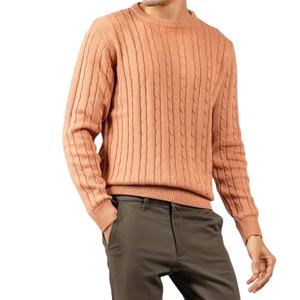 Suéter de Algodón 100% Anti-Pilling de Fabricante Pakistaní, con Relieve Vintage en la Parte Delantera, Transpirable, para Hombre, de Invierno - Product Image 1