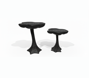 Mesa Auxiliar con Detalles de Hongo, Mesas Laterales Orgánicas con Acabado de Latón Antiguo Moderno, Ecológicas, de Lujo, para Sala de Estar, Artísticas, para el Hogar - Product Image 2