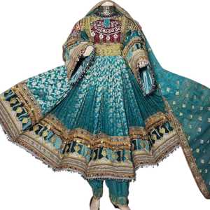 Vêtements traditionnels pour femmes de style bohème vintage, brodés à la main, tailles personnalisées, vente en gros, robes décontractées afghanes - Product Image 1