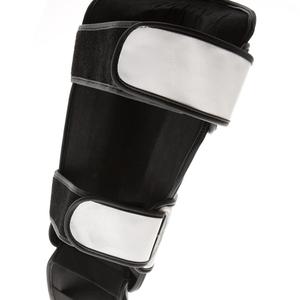 En stock, protège-tibias de boxe YQ blancs, petits, en cuir, réglables, protection professionnelle, 9,5 cm * 6 cm, sans logo - Product Image 1