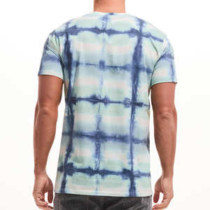 Camiseta de Manga Corta para Hombre, Diseño Único Tie Dye, Corte Regular, Transpirable, Agradable al Tacto, Informal, para Exteriores, 100% Algodón - Product Image 2