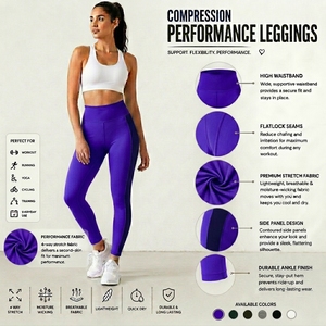 Premium Activewear Leggings Fitness Leggings Workout Leggings for Gym <b>Exercise</b> and Active Lifestyle - Product Image 6
