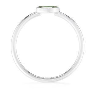 Anillo Apilable de Plata de Ley 925 con Engaste de Bisel, Zafiro Azul en Forma Irregular, Natural, Clásico, Unisex, para Bodas y Fiestas - Product Image 5