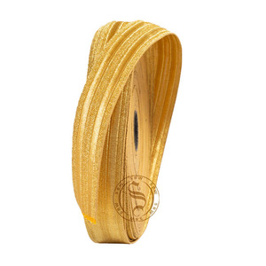 Encaje de Alta Calidad con Diseño de Doble Raya para Uniformes, Color Dorado, Encaje Trenzado para Uniformes Ceremoniales - Product Image 6
