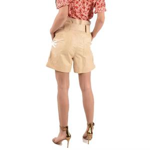 กระโปรงสั้นแฟชั่นสำหรับสุภาพสตรีสีน้ำตาลล้วนสำหรับฟิตเนสสีพื้น - Product Image 4