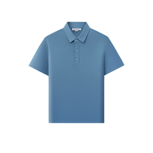 T-shirt décontracté pour homme, nouveau modèle à manches courtes, style polo, avec logo uni, coupe ample, design sans couture, en tissu jersey tricoté, 4XL - Product Image 3
