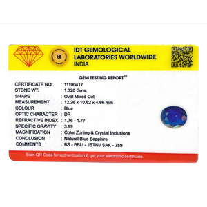 Loose 6.6 Carat Handcrafted Sky Blue Sapphire Gemstone Brilliant Cut for Fine Jewelry - Product Image 4