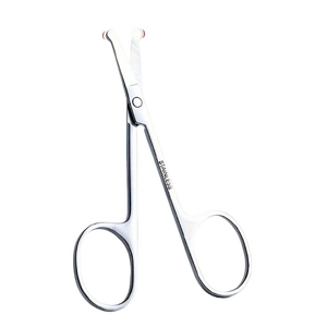 Tijeras de Alta Calidad para Recortar el Vello de la Nariz, Punta Redondeada, Acero Inoxidable, para Nariz, Orejas, Cejas y Vello Facial - Product Image 1