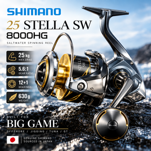 Carrete de Pesca Giratorio para Agua Salada SW 8000HG, 25 kg de Arrastre Máximo, Aleación de Aluminio, Relación de Engranajes 5.6:1, Resistente a la Corrosión, para Pesca Jigging en Alta Mar - Product Image 1