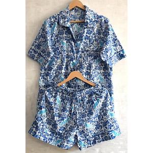 Conjunto de Pijama Corto de Algodón con Estampado Floral para Mujer, Conjunto de Pijama Sexy, Ropa de Dormir Suave para Verano, Lindo Regalo de Ropa de Dormir - Product Image 3