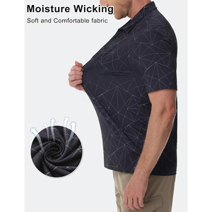 Chemises polo de sport pour hommes personnalisées, respirantes, performantes, anti-transpiration, vêtements d'équipe, OEM, exportation Pakistan - Product Image 4