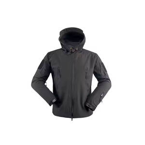 Conjunto corto cortavientos de dos piezas de nailon con cremallera reflectante personalizado para hombre, chaqueta y pantalones cortos con posición frontal del logotipo - Product Image 3