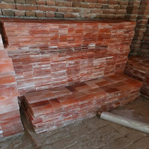 แผ่นกระเบื้องเกลือสำหรับศูนย์สุขภาพ แผ่นผนังแร่ธาตุ เหมาะสำหรับตกแต่งภายใน บล็อกเกลือหิมาลัยธรรมชาติ คุณภาพพรีเมียม สำหรับตกแต่ง - Product Image 5