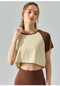 Camiseta Corta para Mujer, Ropa de Algodón a la Moda, Venta al Por Mayor Directa de Fábrica - Product Image 2