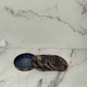 Ensemble de sous-verres faits main de luxe, sous-verres élégants et uniques, décoration de maison sophistiquée, cadeau - Product Image 6