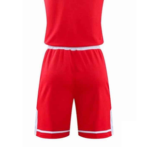 Conjunto de Camiseta de Baloncesto Roja para Hombre, Sin Mangas, Cuello Redondo, Poliéster que Absorbe la Humedad, Ropa Deportiva para Adultos, Todas las Temporadas - Product Image 4