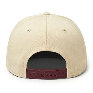 Casquette Snapback Premium à 6 Panneaux, Visière Plate, en Sergé de Coton Structuré, Logo Brodé Personnalisé, Marque Privée, Fabricant OEM ODM - Product Image 4
