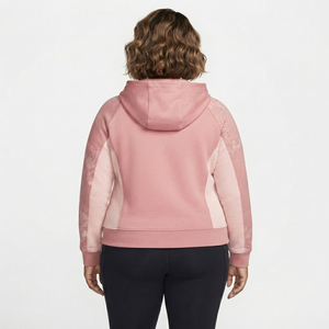 Plus Size Women's Printed Hooded Zip-Up Fleece Sweatshirt Casual Winter Wear French Terry Hooded <b>Jacket</b> Women Crop Zipper Hoodie - Product Image 2