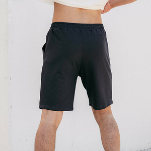 Shorts de sport décontractés pour hommes, coupe ample, taille élastique, séchage rapide, 100 % nylon épais, motif uni, personnalisables par le fabricant - Product Image 2