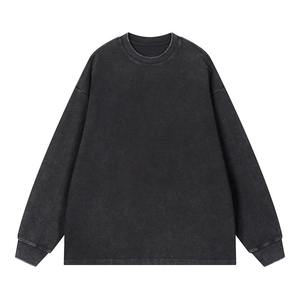 Custom Heather Knit Sweat Shirt Premium Cotton Blend OEM Apparel Manufacturer Private Label Wholesale Fashion Wear - Product Image 3