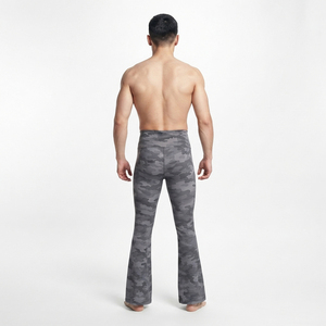 Men Camo Printed <b>Flare</b> Leg <b>Leggings</b> Full Length Elastic <b>Waist</b> Men's Workout Pants 100% Polyester <b>Flare</b> Leg Men Base Layer Pants - Product Image 3