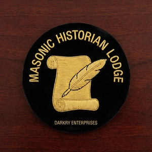 Badges brodés sur mesure en fil de soie, faits à la main, emblèmes maçonniques de pasteur-maître, patchs de régalia, emblèmes de compas carré - Product Image 4