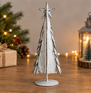 AK Brass Decorative Metal <b>Tree</b> Shape <b>Christmas</b> Decor With White Antique Finished Standard Item For <b>Christmas</b> Decor Ornaments - Product Image 3