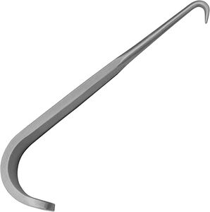 เครื่องมือผ่าตัดแบบดึงผิวหนัง McIndoe Skin Hook ด้ามแบน 4 ง่าม คมปานกลาง สำหรับการผ่าตัด ได้รับการรับรองมาตรฐาน ISO - Product Image 1