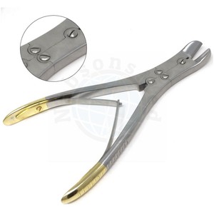 เครื่องตัดลวด TC Pin & Wire Cutter สำหรับศัลยกรรมกระดูก ด้ามจับสีทอง แบบสองทาง ผลิตจากสแตนเลส พร้อมใบรับรอง OEM และ CE - Product Image 5