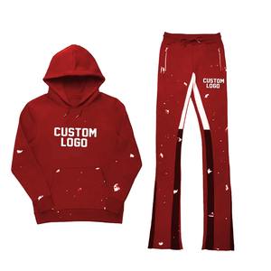 Conjunto Deportivo Ligero Reversible de Poliéster/Algodón, Sudadera con Capucha y Pantalones Deportivos Anchos con Bolsillos Laterales, Unisex - Product Image 2