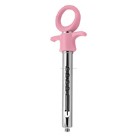 Surgical Dental Aspirating Syringe 1.8ml Self-Aspirating Pink Handle CE ISO OEM ODM Stainless Steel Brass Instrument Set