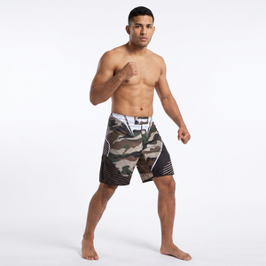 Shorts de compression MMA camouflage pour hommes, impression par sublimation, évacuation de l'humidité, Spandex Polyester, coupe athlétique, vêtements d'arts martiaux mixtes - Product Image 5